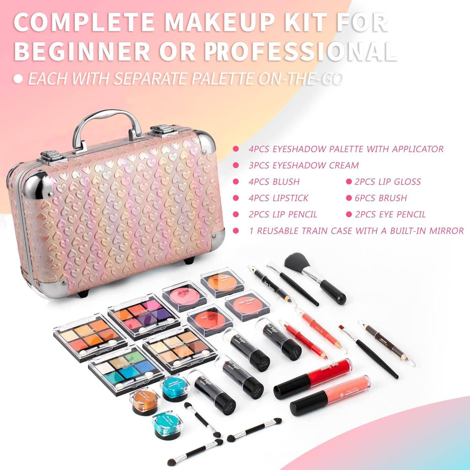 Hot Sugar All In One Makeup Set for Teen Girls - Full Makeup Kit for Beginners - Image 4