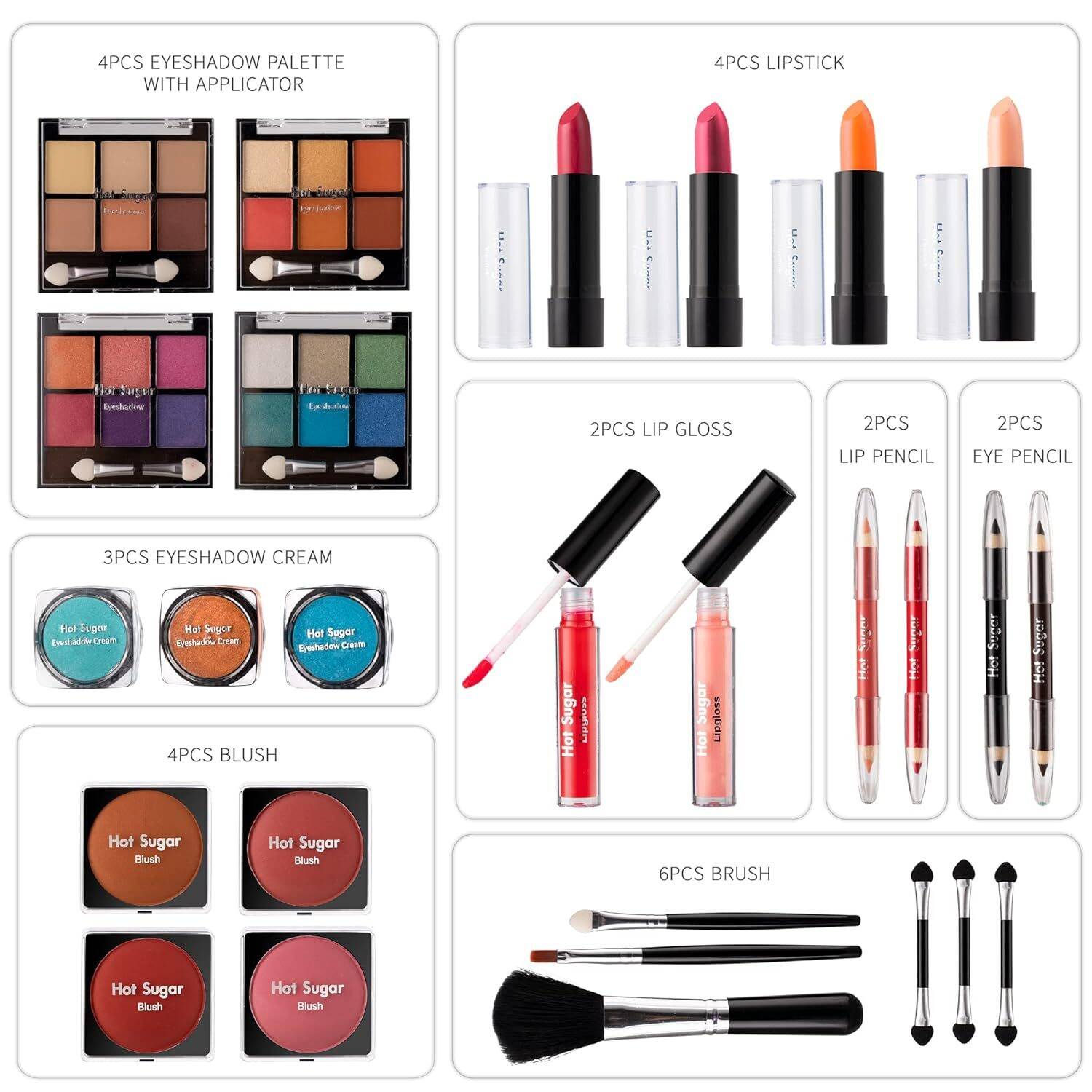 Hot Sugar All In One Makeup Set for Teen Girls - Full Makeup Kit for Beginners - Image 5