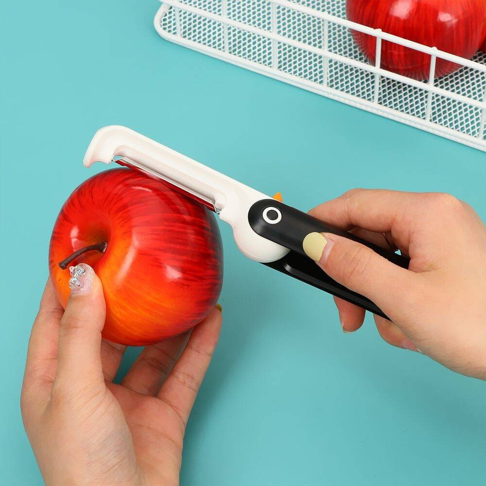 Foldable Penguin Shaped Portable Multifunctional Fruit Vegetable Peeler Peeler Cutting Tools Folding Peeling Machine - Image 7