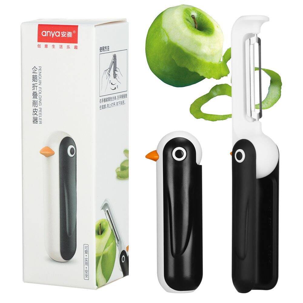 Foldable Penguin Shaped Portable Multifunctional Fruit Vegetable Peeler Peeler Cutting Tools Folding Peeling Machine - Image 8