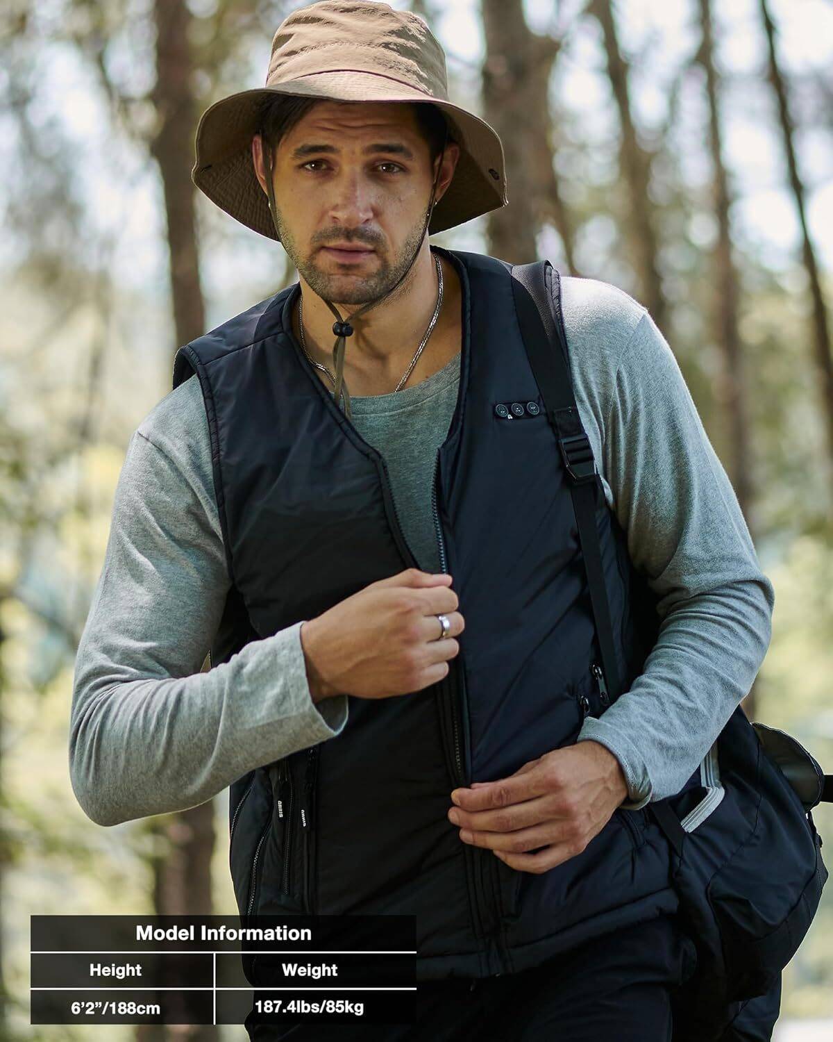 ARRIS Heated Mens Vest with Battery Pack 7.4V, Size Adjustbale Fleece Heated Vest with Shoulder Heat - Image 7