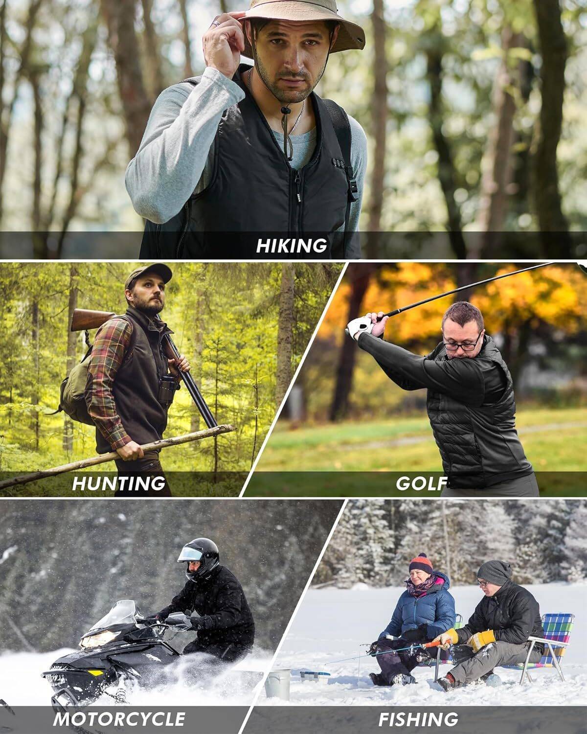 ARRIS Heated Mens Vest with Battery Pack 7.4V, Size Adjustbale Fleece Heated Vest with Shoulder Heat - Image 8