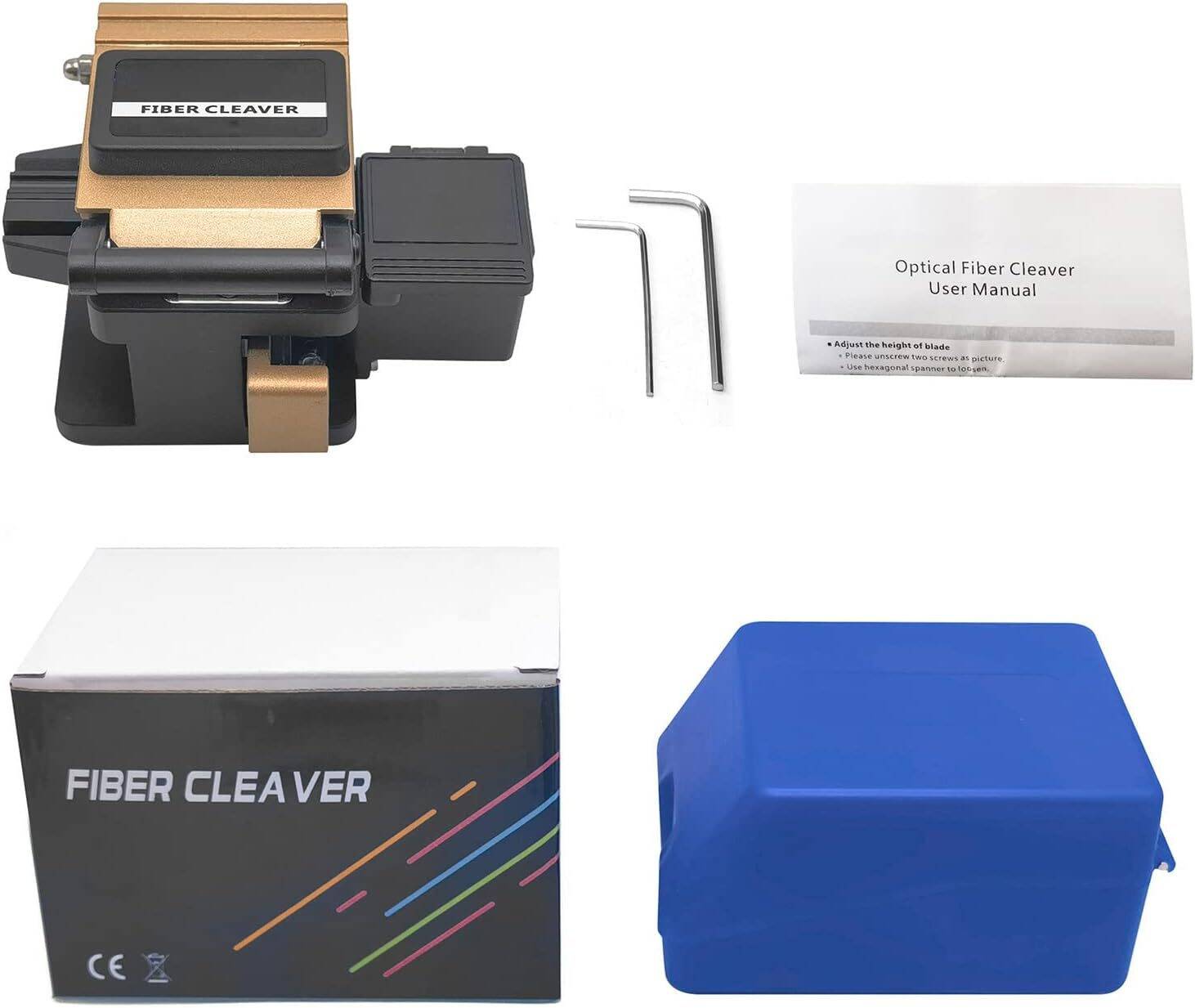 High Accuracy Automatic Optical Fiber Cleaver Cutting Tool with Waste Fiber Storage Box for Single Core Quartz Fiber Cutters