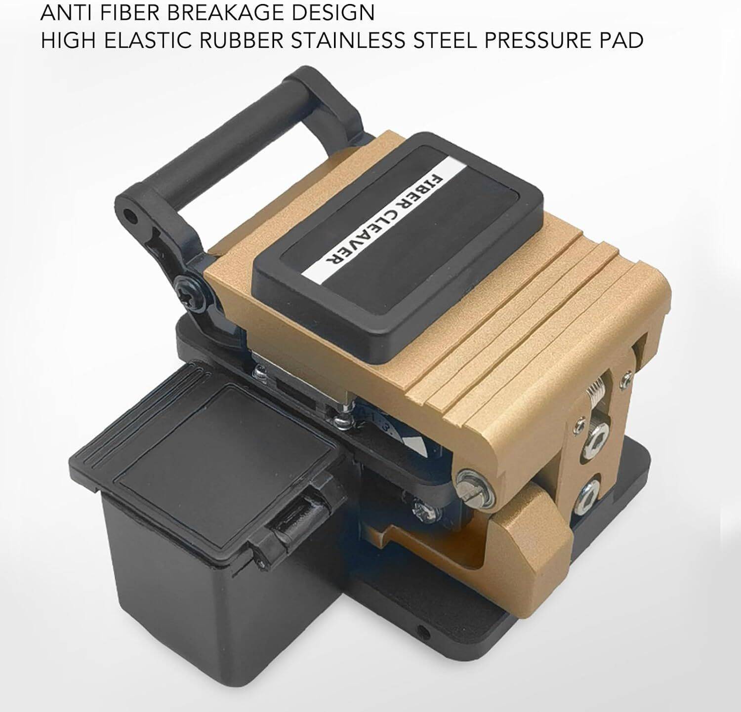 High Accuracy Automatic Optical Fiber Cleaver Cutting Tool with Waste Fiber Storage Box for Single Core Quartz Fiber Cutters - Image 9