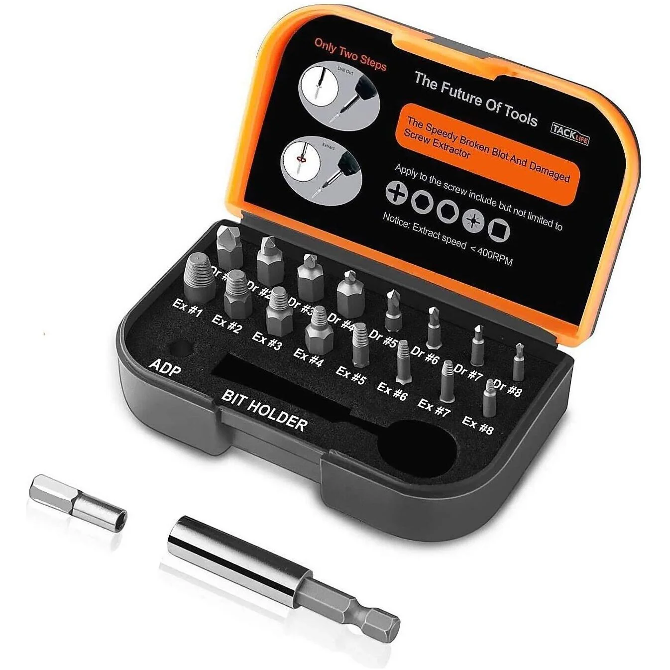 Damaged Screw Extractor 18pcs Remover Set