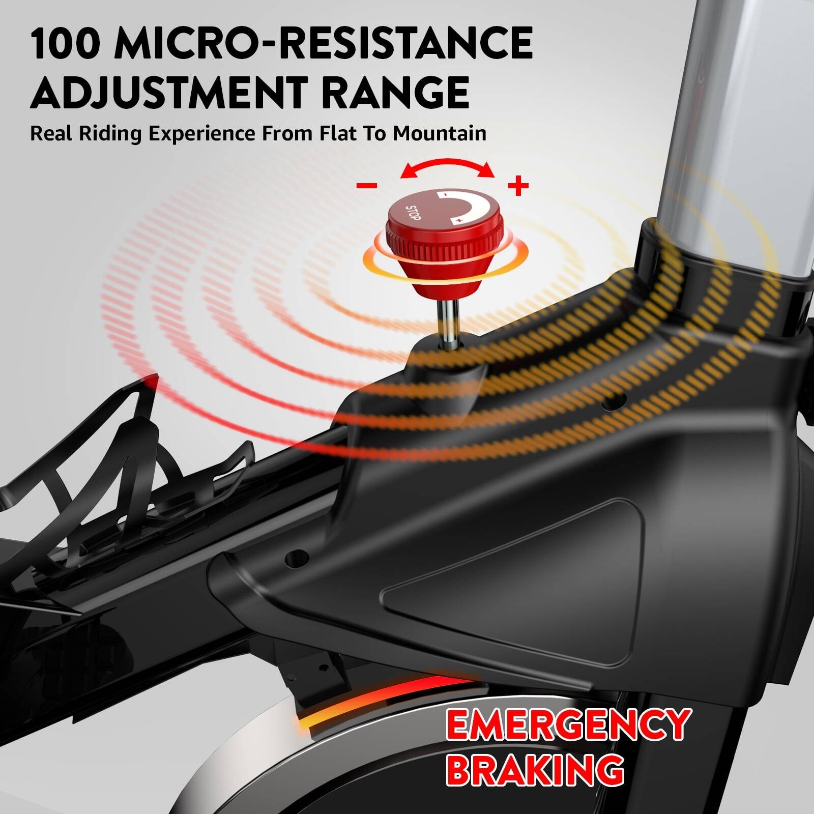 Indoor Cycling Bike Belt Drive for Home Cardio, 350lb - Image 3