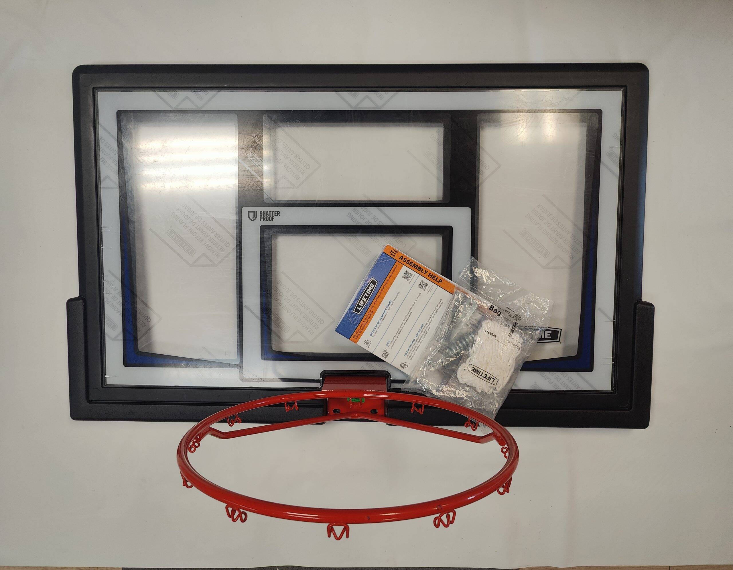 50 Inch Shatterproof Fusion Backboard and Rim Combo Kit - Image 2