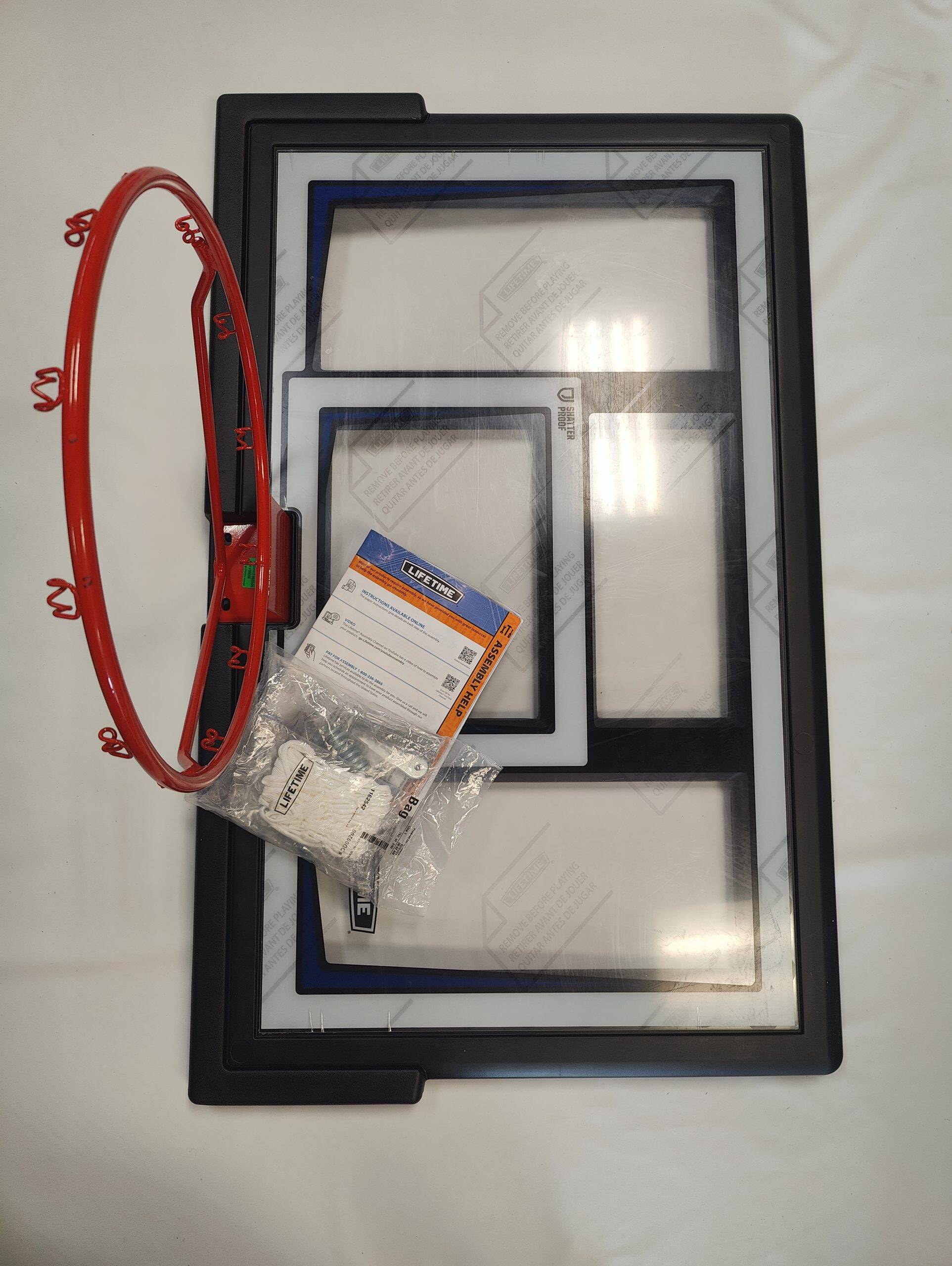 50 Inch Shatterproof Fusion Backboard and Rim Combo Kit - Image 3