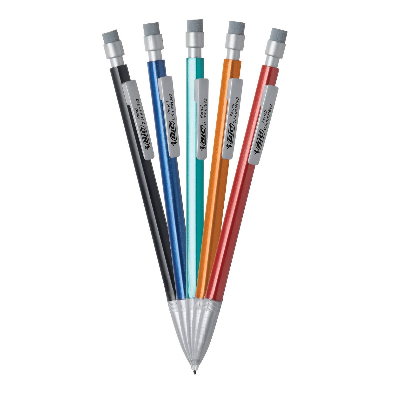 BIC Mechanical 2 Pencil Variety Pack 60ct: School Supplies, 0.7mm, 0.5mm, 0.9mm, Plastic, Pocket Clip, Kids 5+ - Image 7