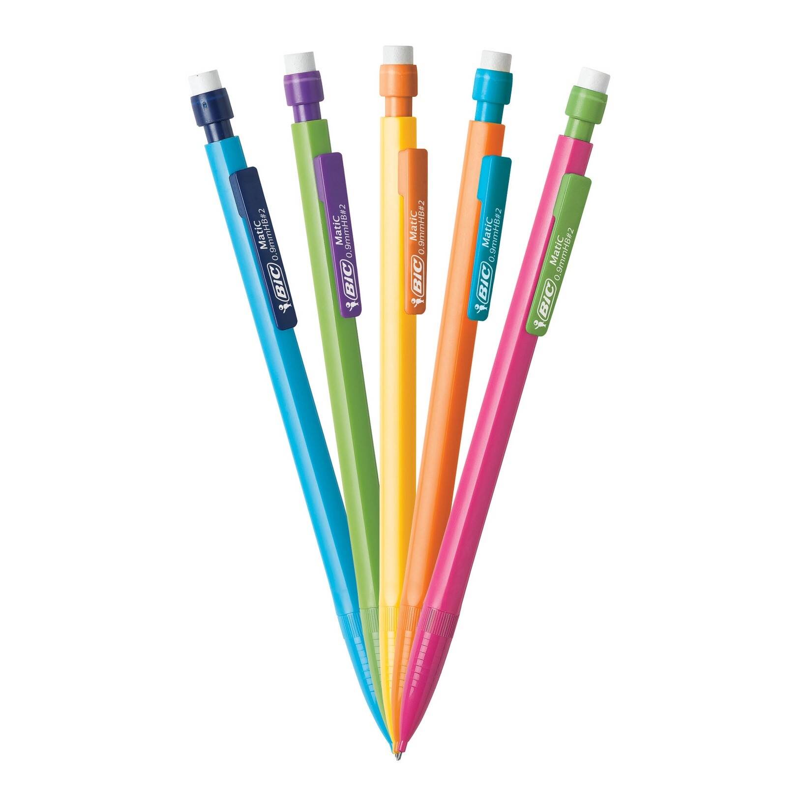 BIC Mechanical 2 Pencil Variety Pack 60ct: School Supplies, 0.7mm, 0.5mm, 0.9mm, Plastic, Pocket Clip, Kids 5+ - Image 9