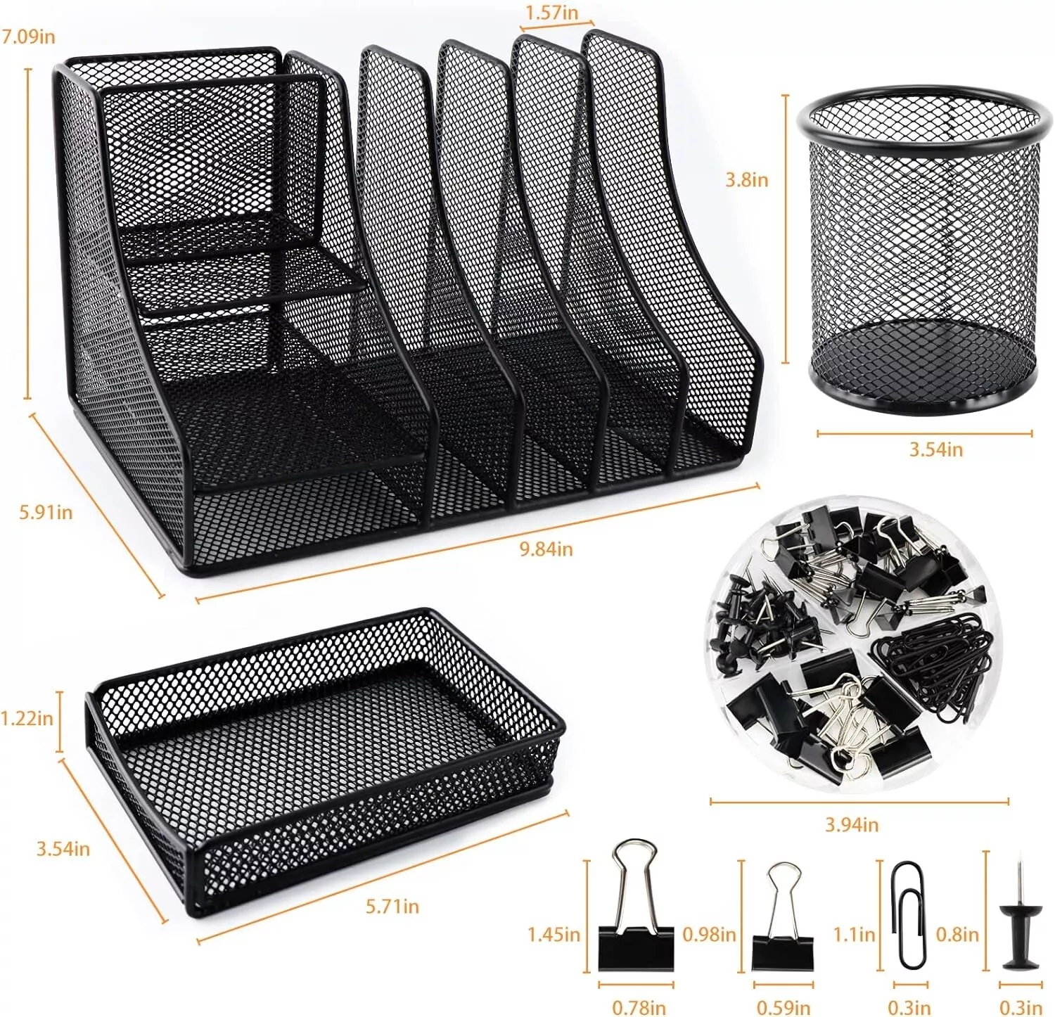 Desk Organizer Shelf with Drawers for Office & Dorm Use